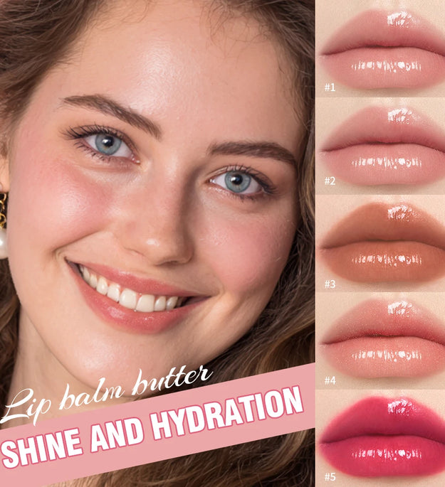 Summer Lip Balm Moisturizing Mirror Lip Gloss Lip Vanilla Mint Iced Coffee Cake Smell Lipstick Transparent Lip Oil  Makeup