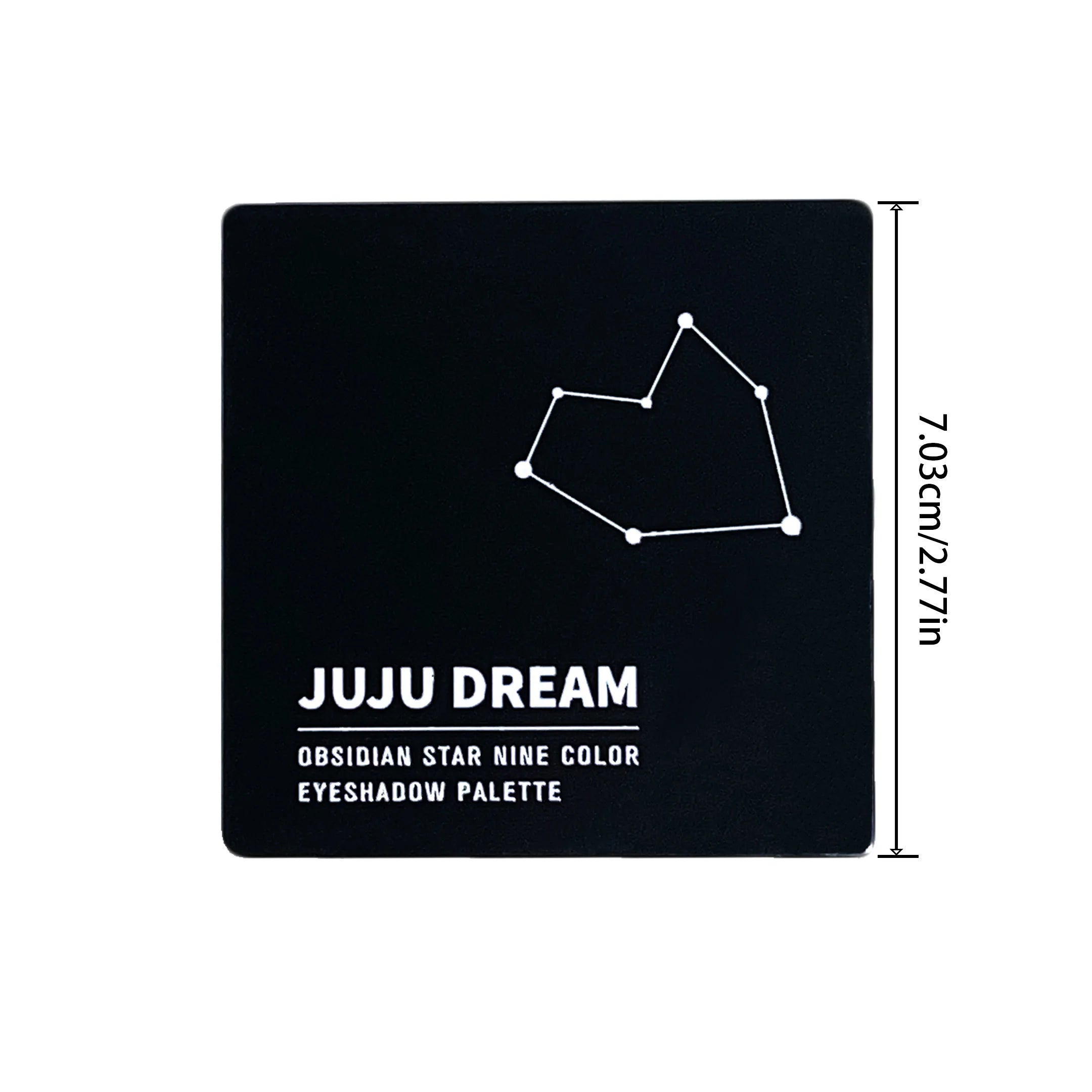 9-shade eyeshadow palette: Black Swan, Smoky, Dark Black, Grey Silver Glitter, Matte Finish, Long-lasting, and easy to color