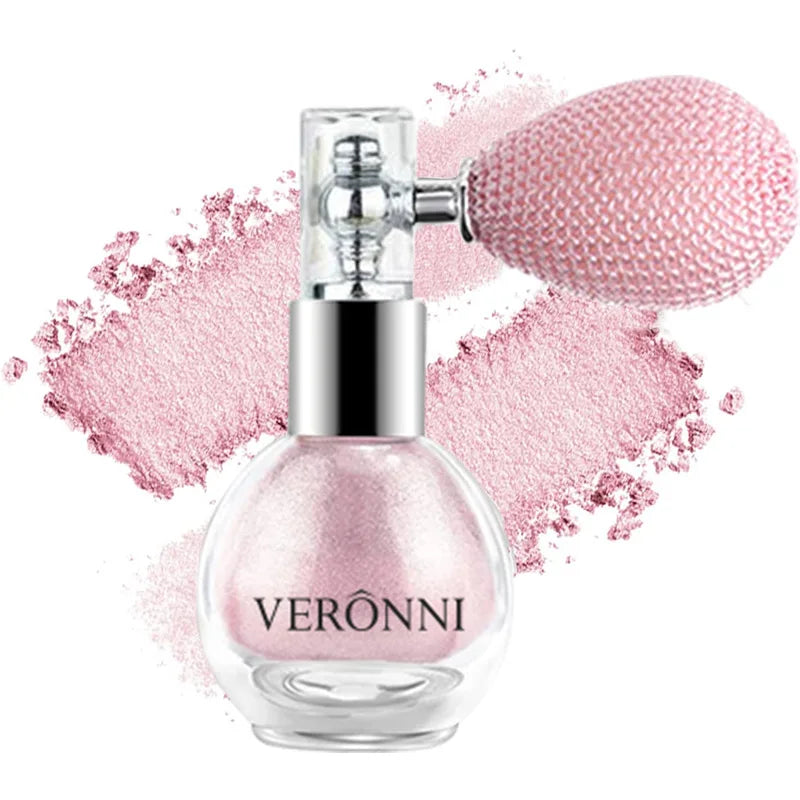 High Gloss Body Diamond Shimmering Spray Powder Highlight Powder Makeup Suitable for Facial and Body Skin Hair Clothes Cosmetics