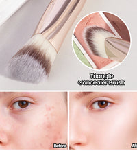 MAANGE Under Eye Concealer Makeup Brush Triangle Foundation Brush for Liquid Cream Blending Concealing Cosmetic Makeup Tools - BlissFully