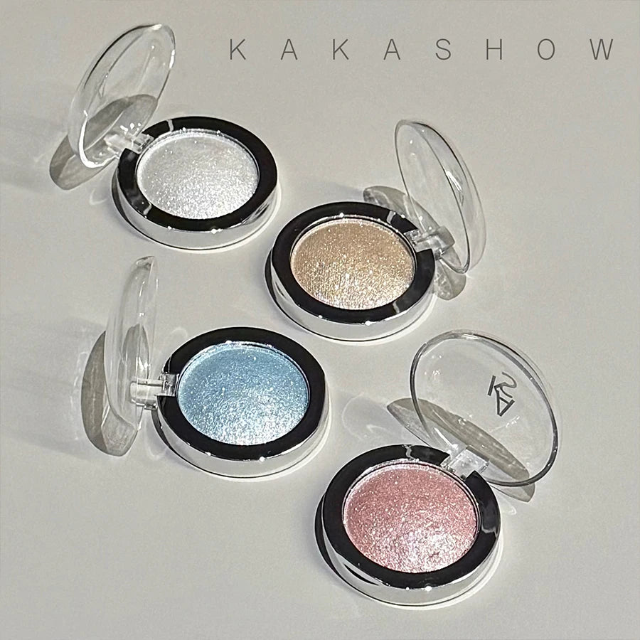 Kakashow Shimmer Highlighter Cream Pearlescent Fine Shimmer Long-Lasting Makeup That Doesn'T Come Off Eye and Face Brightening Single Color Highlighter Cream Cosmetics Valentine's Day Gift