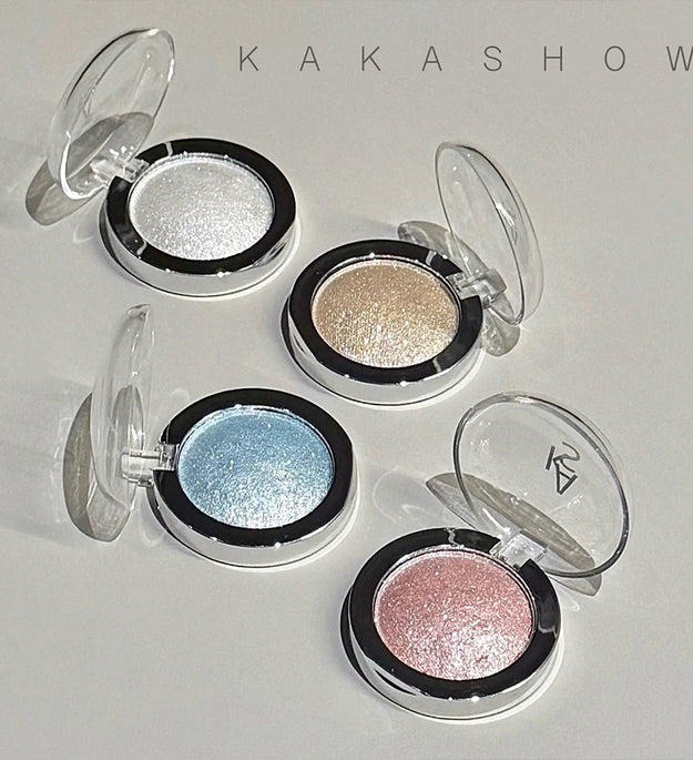 Kakashow Shimmer Highlighter Cream Pearlescent Fine Shimmer Long-Lasting Makeup That Doesn'T Come Off Eye and Face Brightening Single Color Highlighter Cream Cosmetics Valentine's Day Gift