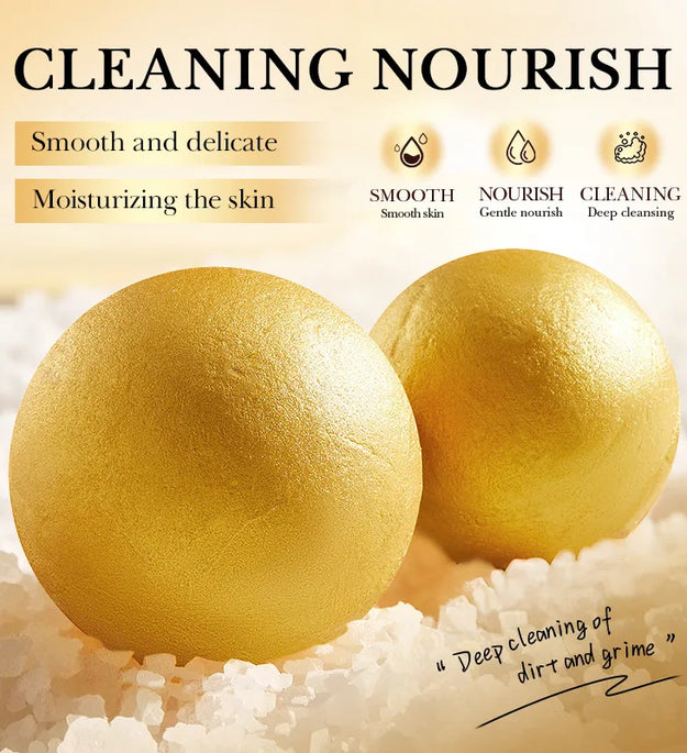 Gold Bath Salt Ball 100g (Sinking Ball) Deep Cleansing Body Bath Salt Ball for Relaxation And Skin Care