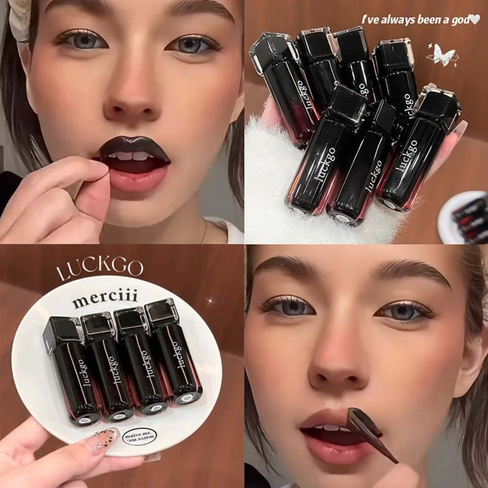 LUCKGO Peelable Lip Stain Matte Korean Waterproof Tear Off Lip Gloss Sweat Resistant Long Lasting Non Transfer Lip Tint Makeup