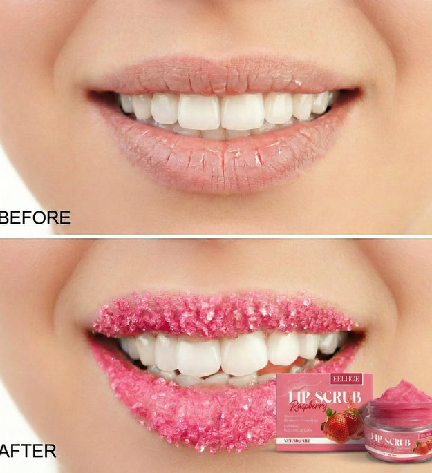 Strawberry Lip Scrub Exfoliating Preventing Drying Cracking Improve Dullness Remove Dead Skin Moisturizing Brightening Lip Care