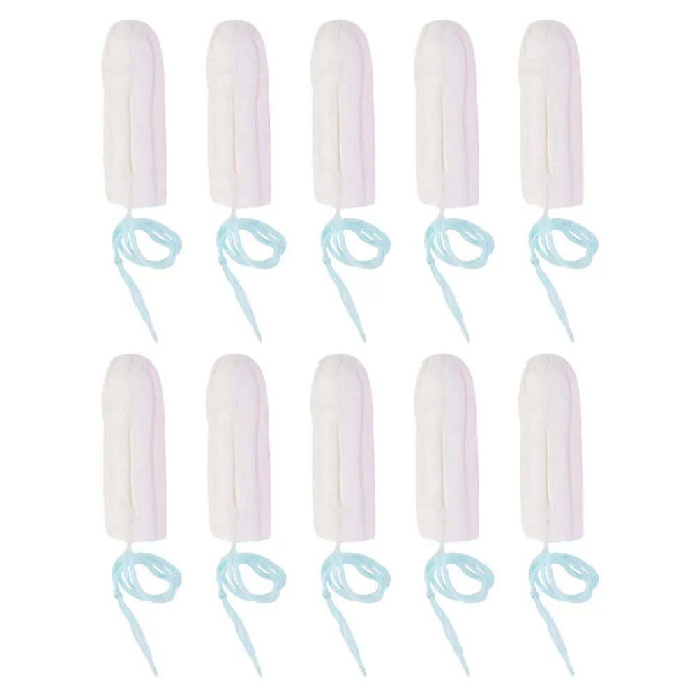 10Pcs Female Sanitary Tampons One-Time Lightweight Breathable Smooth Push- Travel Friendly Women Menstrual Care