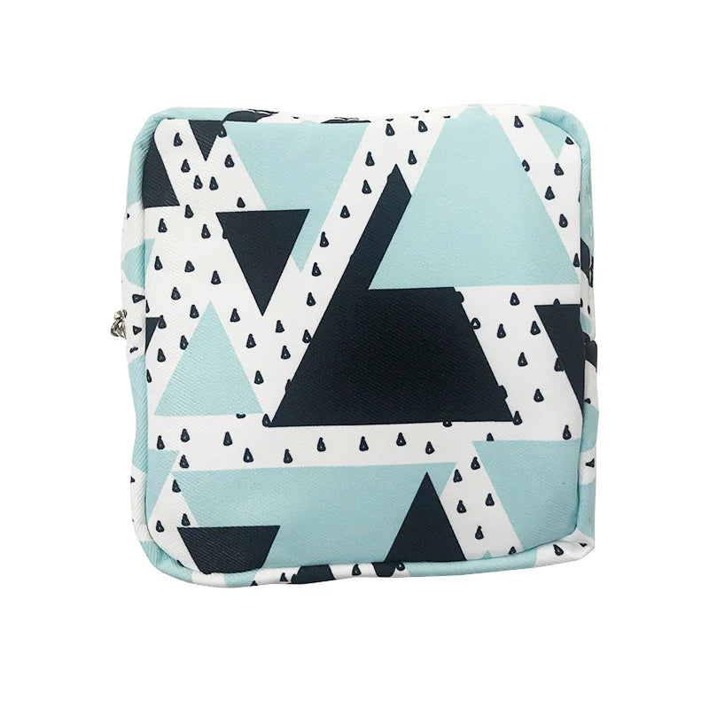 Women Sanitary Napkin Tampon Storage Bag Cute Sanitary Pad Pouches Portable Makeup Lipstick Key Earphone Data Cables Organizer