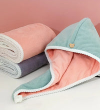 Ultra-Absorbent Microfiber Hair Towel - Double-Layered, Quick-Dry Design - Ideal for Shower, Gym & Spa Use - BlissFully