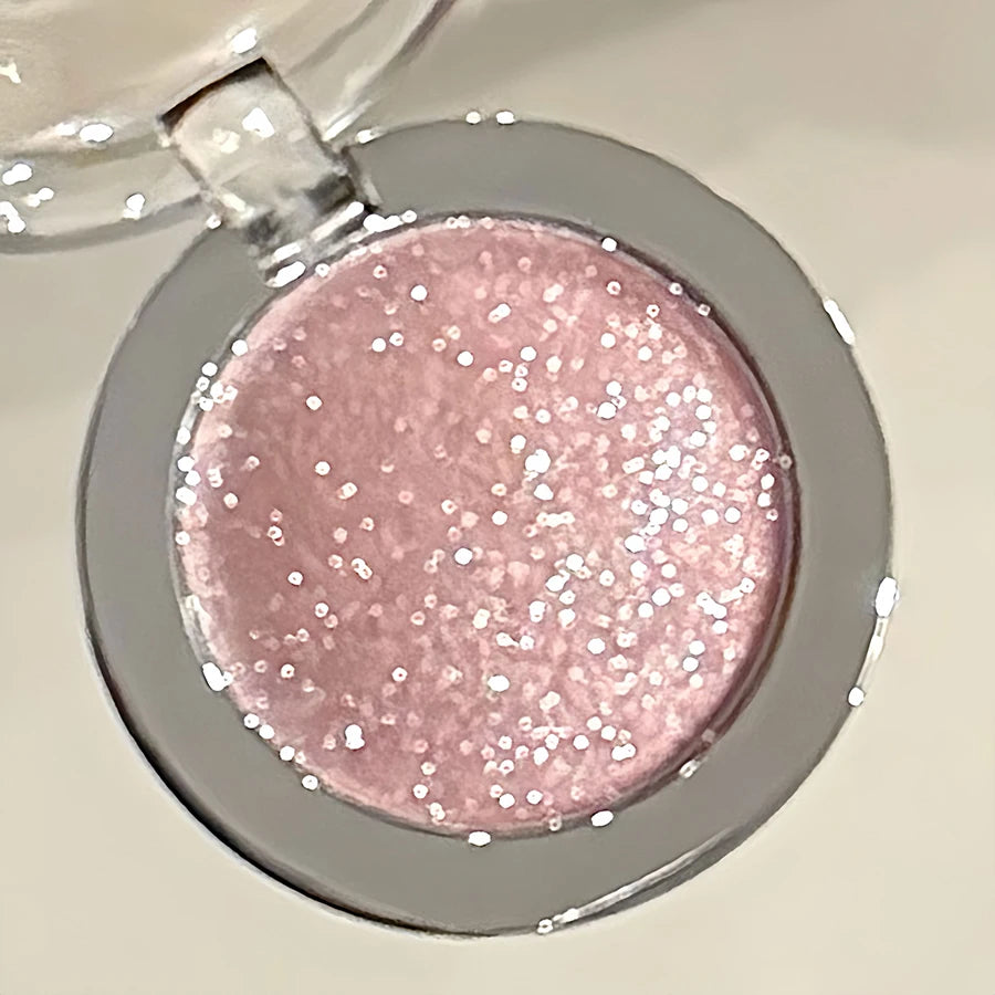 Kakashow Shimmer Highlighter Cream Pearlescent Fine Shimmer Long-Lasting Makeup That Doesn'T Come Off Eye and Face Brightening Single Color Highlighter Cream Cosmetics Valentine's Day Gift