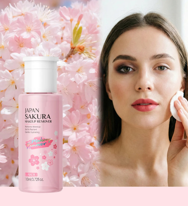 LAIKOU Portable Makeup Remover lashes Cleansing Liquid Water Lip Eye Gentle Care Make-Up Travel Skin Remover Face Skincare 100ml