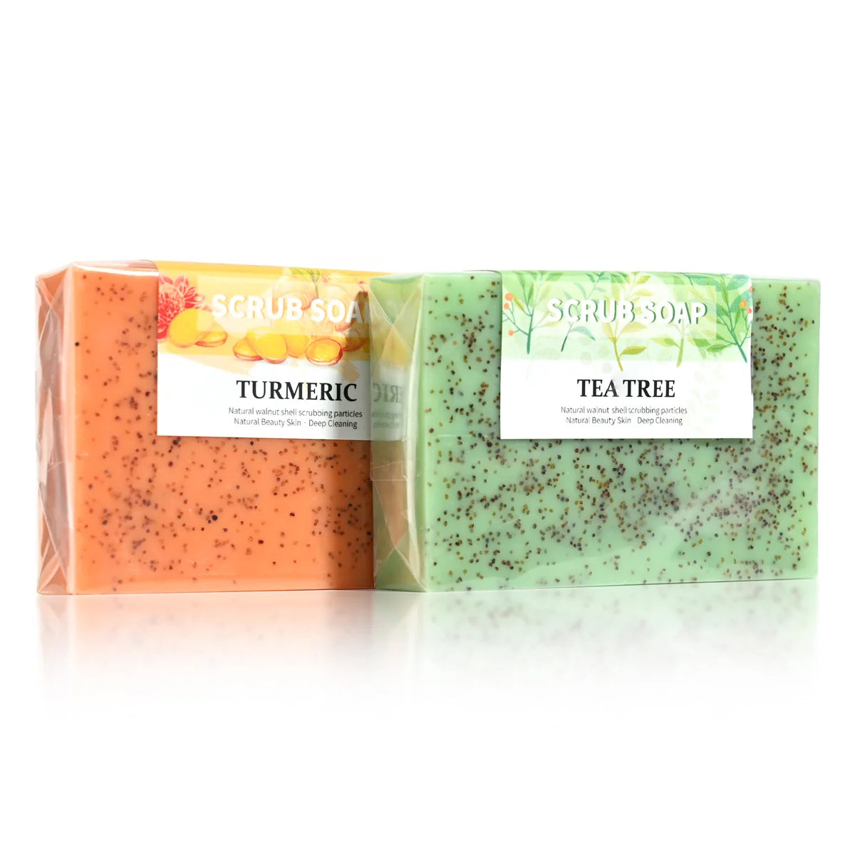 M+Plant Extraction Soap Handmade Frosted Solid Tea Tree Acne Removal Whitening Face Body Wash Cleaning Essence Oil for Skin Care