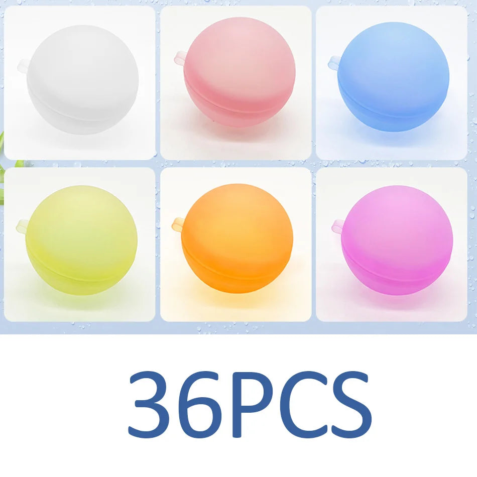 New Reusable Water Balloons Refillable Water Balloon Quick Fill Self Sealing Water Bomb Splash Balls for Kids Swimming Pool