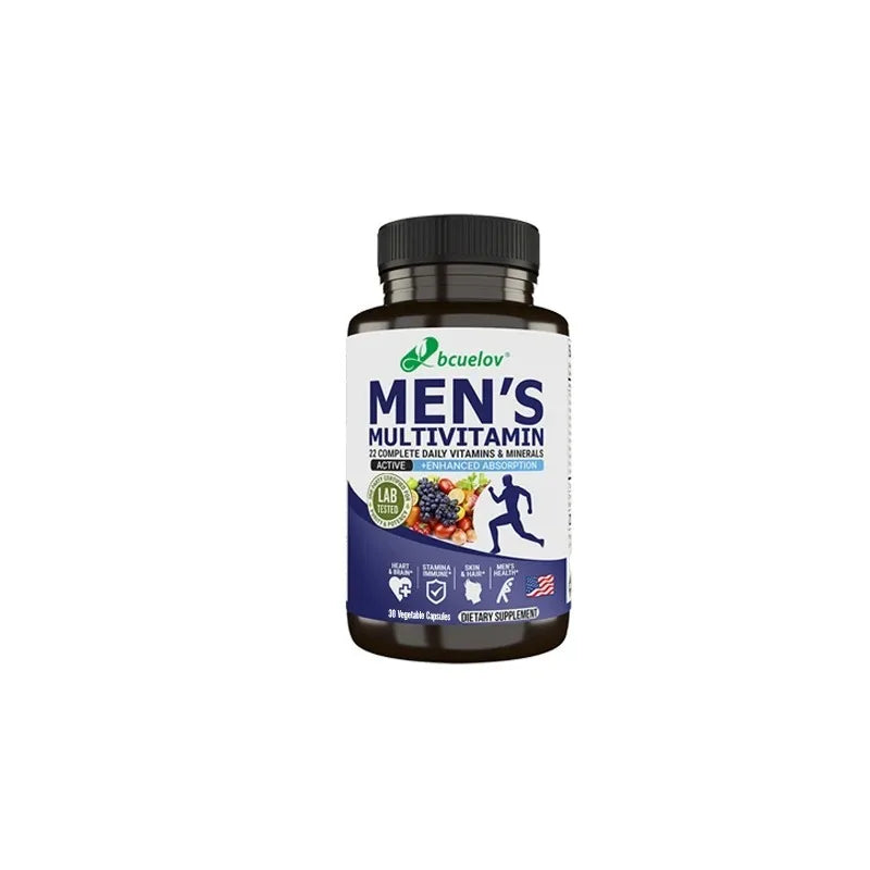 Bcuelov Daily Complete Vitamins & Minerals - Men's Health, Skin & Hair, Stamina Immune System