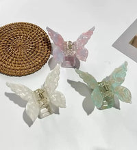 Super Fairy Three-Dimensional Butterfly Half-Tied Hair Back Of The Head Acetate Clip Hair Accessories For Women - BlissFully