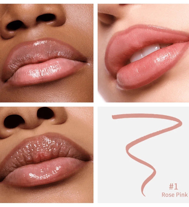 Waterproof Lip Liner Peel Off Tattoo Lipgloss Waterproof Long Lasting Matte Lip Tint Brown Contour Tear-off Lips Stain Cosmetic