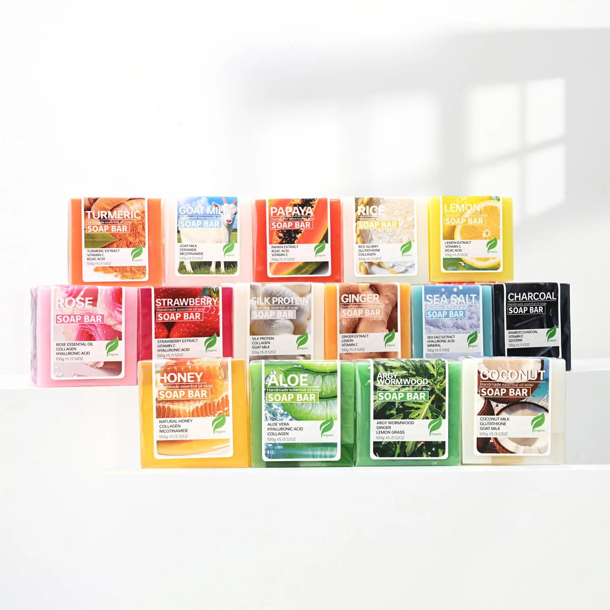 Sea salt handmade essential oil soap, hyaluronic acid skin cleansing and moisturizing soap, cleansing and bathing deep cleansing