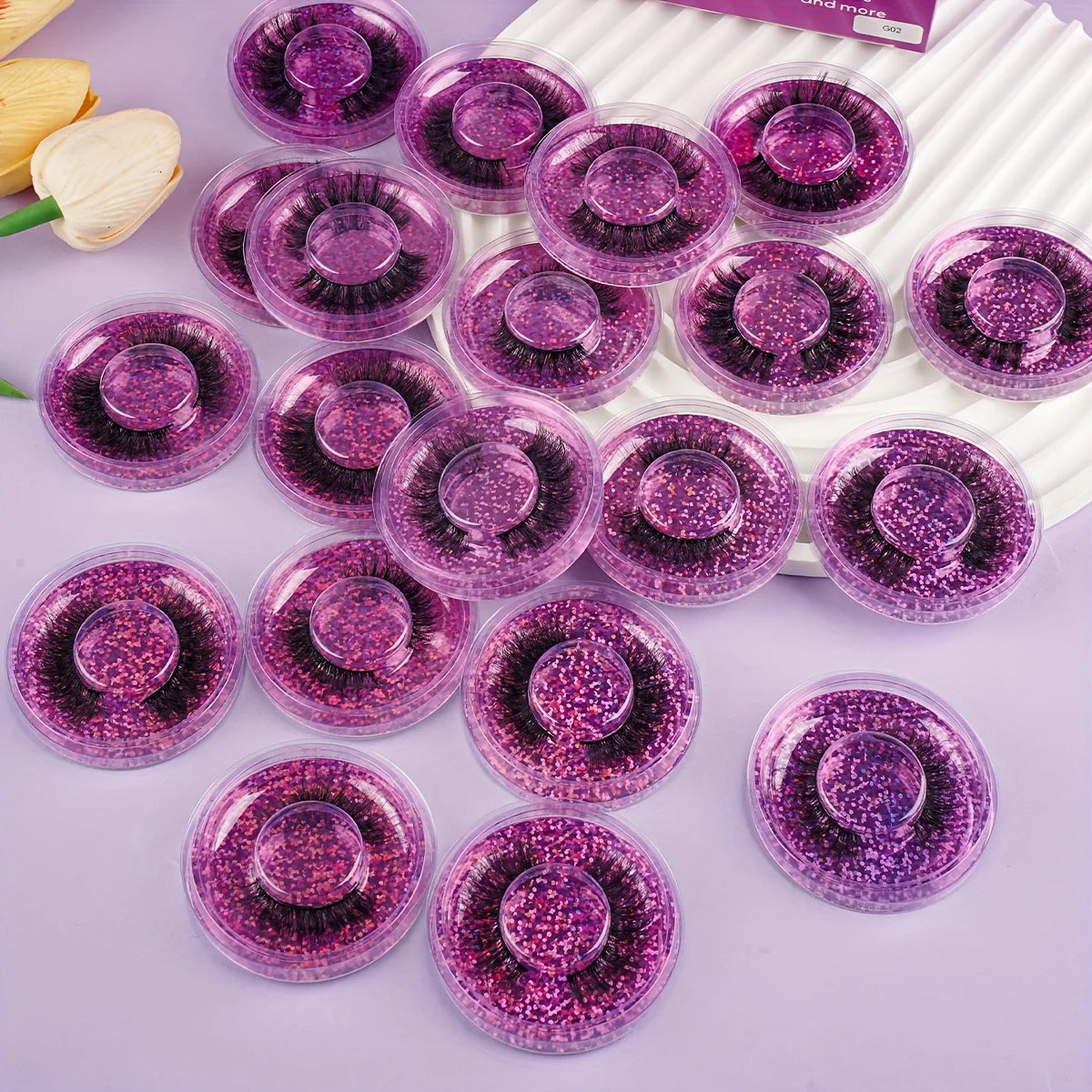 20 Pairs 4 Styles Wispy Faux Mink False Eyelashes Mixed Dramatic Thick Curled Fluffy Strip lashes Multipack for Eyes Makeup Sets