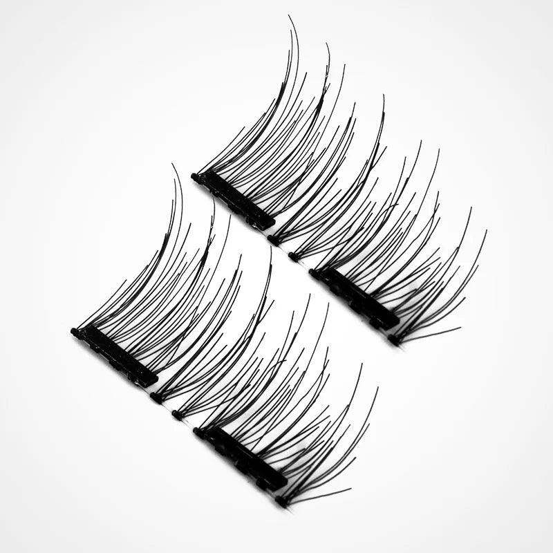 3D Magnetic False Eyelashes Individual Lashes Extension Tools Set Accessories Mink Fake Eyelash Makeup Cosmetics With 2/3 Magnet