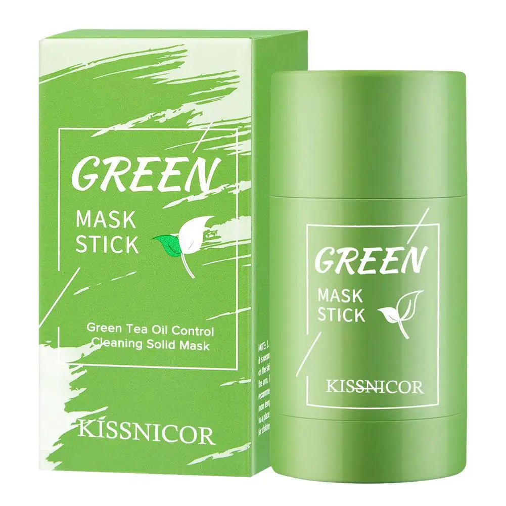 40g Remove Blackhead Green Tea Solid Mask Cleans Pores Stick Facial Blemish Black Dots Shrink Pores Korean Skin Care Cosmetics - BlissFully