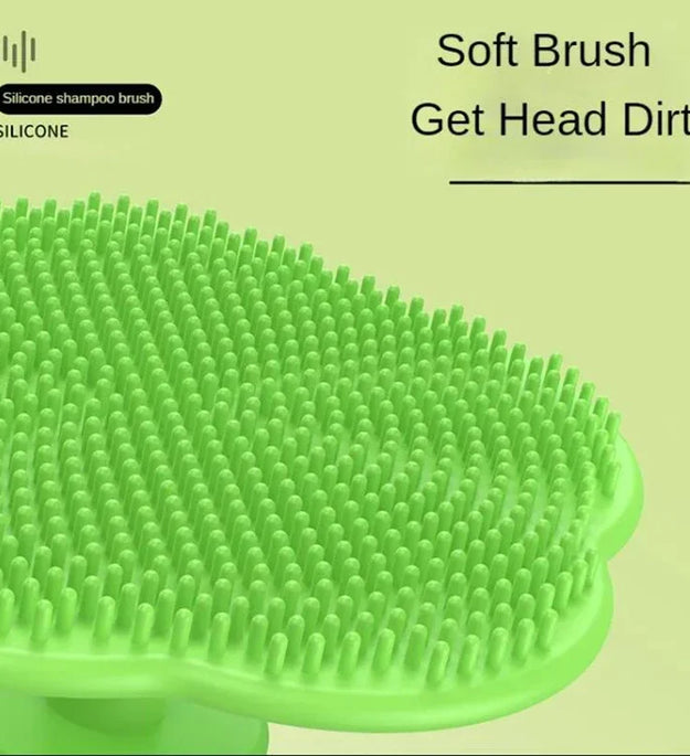 2pcs Set Infant Silicon Head Massager Fetal Head Fat Comb Toddler Bathing Soft Comb Newborn Hair Cleaning Baby Care Accessories