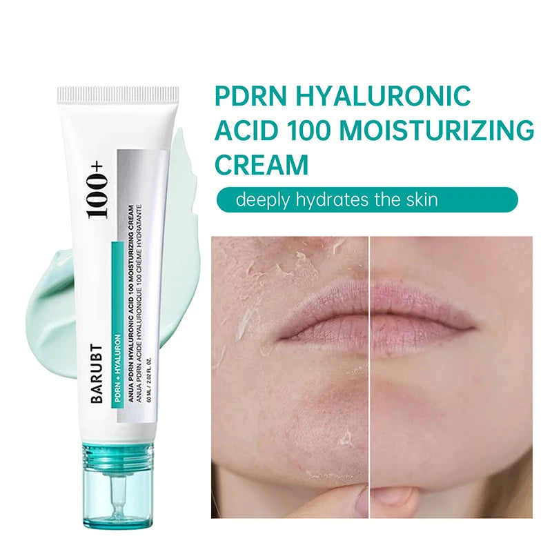 PDRN Hyaluron Face Cream Hyaluronic Acid Moisturizer for Hydrating & Firming Restorative Uneven Skin Tone Care Korean Skincare