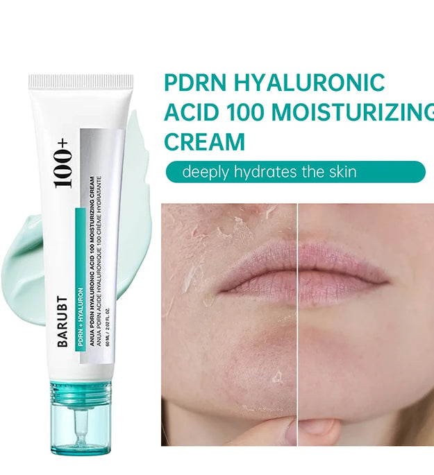 PDRN Hyaluron Face Cream Hyaluronic Acid Moisturizer for Hydrating & Firming Restorative Uneven Skin Tone Care Korean Skincare