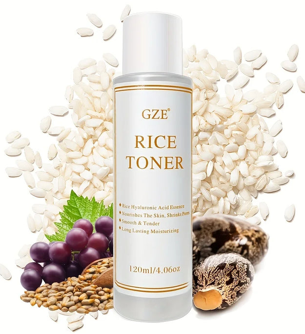 GZE Rice Water Face Toner Essence Moisturizing Toner Nourishing Facial Skin Care Products Rice Toner Skincare Face Anti Aging