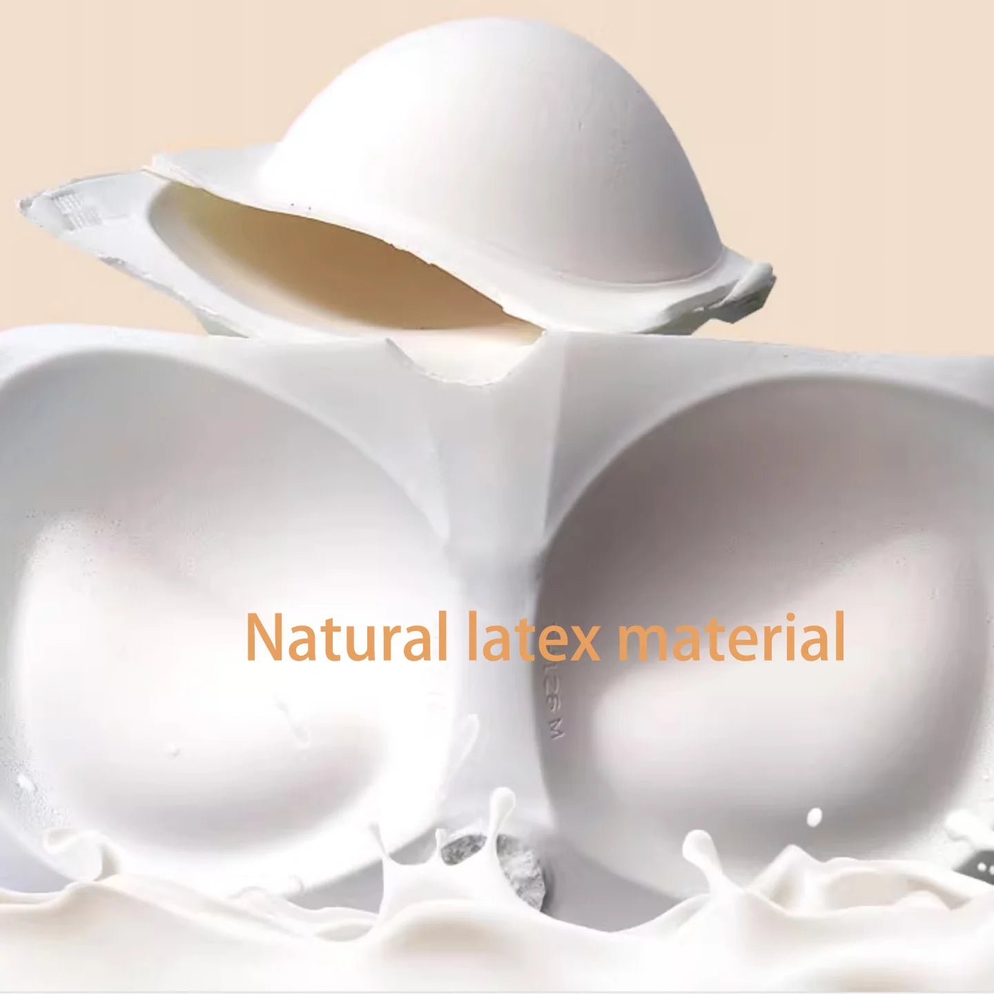 3cm Sexy Thick Latex Breast Pads, Breast Inserts for Lift and Enhancement, Bra Pads for Breast Enlargement, Removable Underwear Breast Accessories Suitable for Swimwear and Bikinis