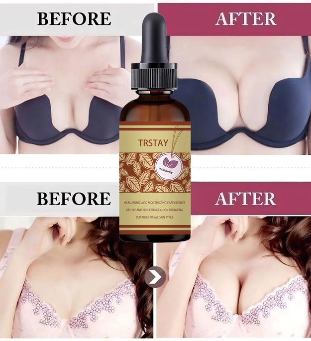 5ML/15ML/30ML/50ML 100% Natural Breast Plump Essential Oil Grow Up Busty Breast Enlargement Breast Enlargement Massage Oil Cream