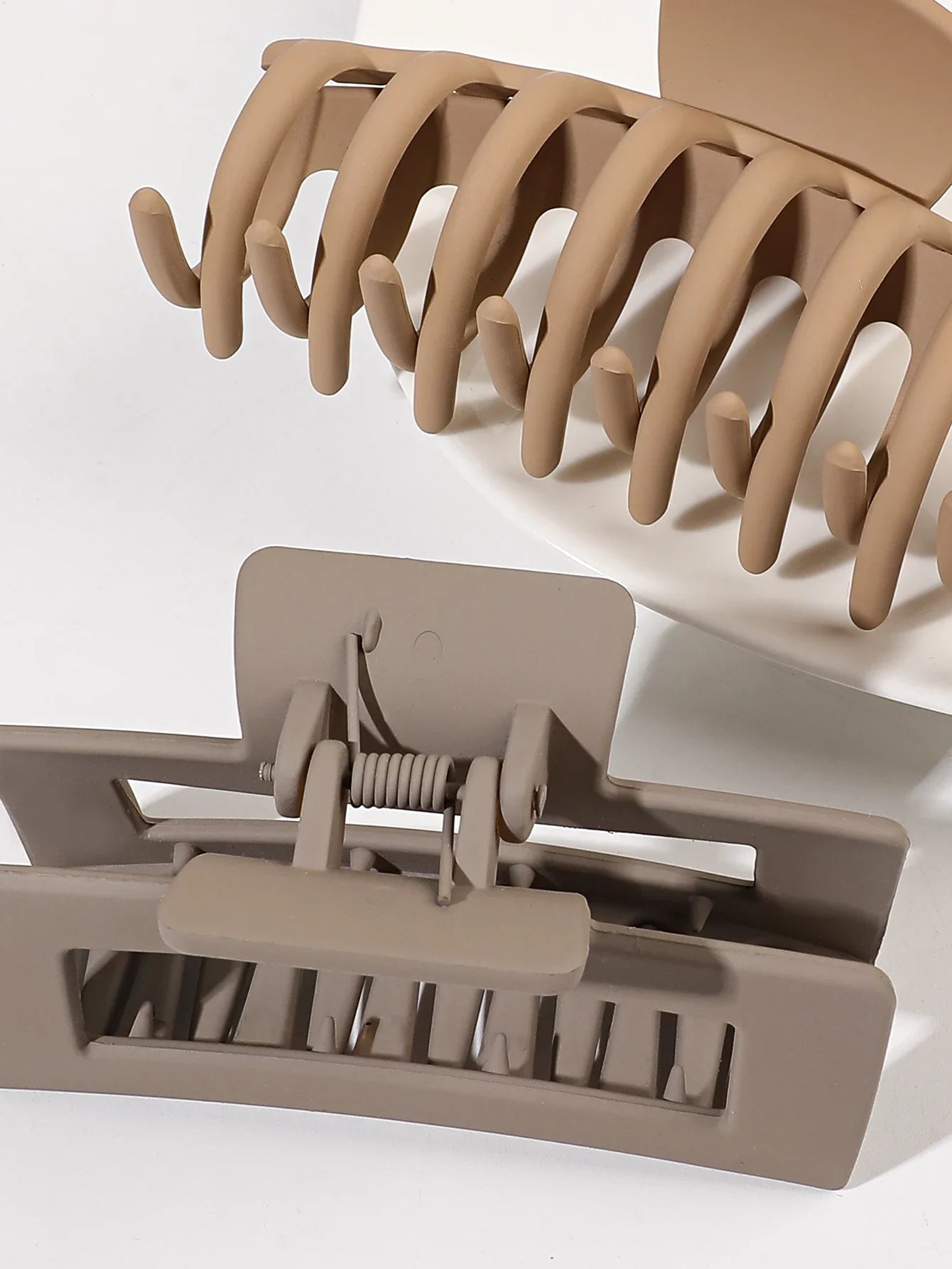 5 Pcs Big Matte Hair Claw Clips Set for Women Girls Mixed Colors Shapes Thin Thick Curly Hair Strong Hold Jaw Clips Banana Clips