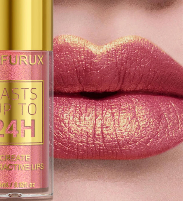 14 Colors Glitter Metallic Lip Glaze Shiny Long Lasting Lip Gloss Waterproof Liquid Lipstick Makeup Lip Oil Lip Tint Gifts for W