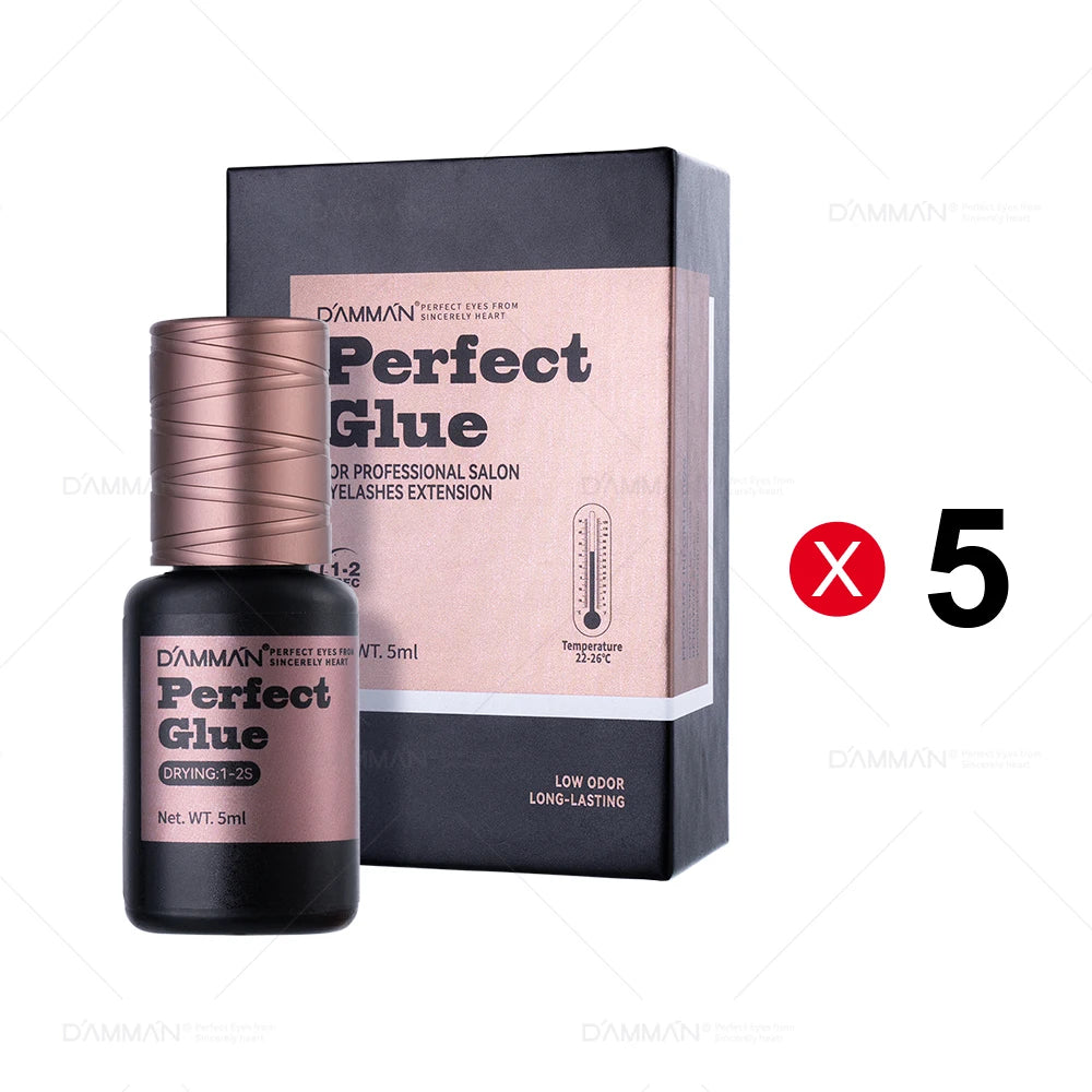 Damman Lash Gule for Eyelash Extension Low Stimulation Lash Extension Glue Professional Eyelash Glue Retention time 8-10 Weeks