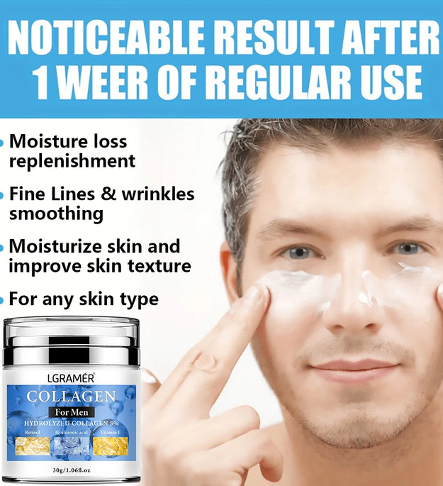Anti-wrinkle Cream For Men Remove Face & Neck Wrinkles Firming Moisturizing Skin Retinol Face Cream Anti-aging Facial Treatment - BlissFully