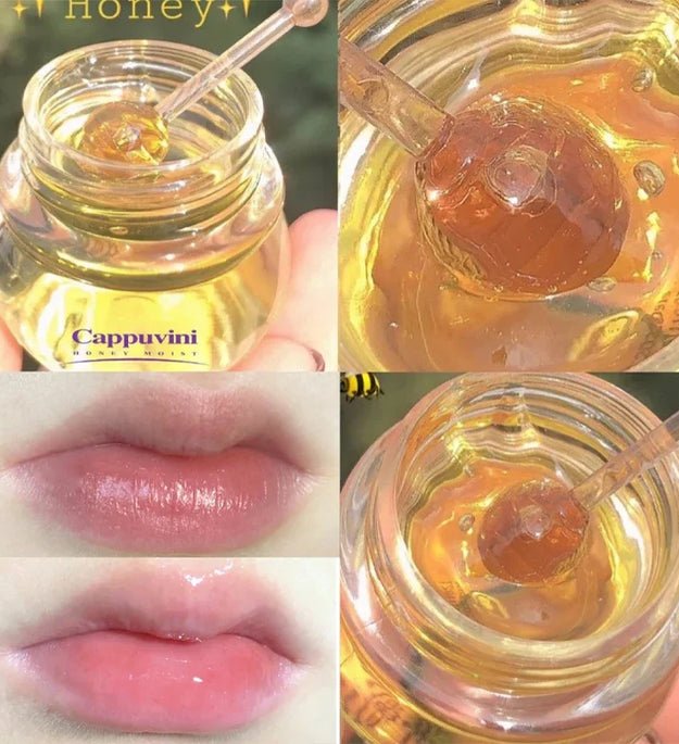 Transparent Honey Pot Lip Mask Moisturizes, Moisturizes, Lightens Lip Lines, Sleep Lip Mask, and Lip Care