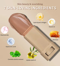 Skin Tint Stick Waterproof Nourishing Solid Tinted Serum Foundation Skin Tint Balm Face Tinted Face Contour Stick Makeup - BlissFully