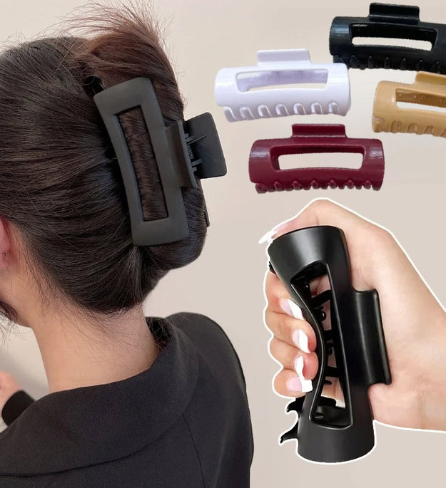 Silicone Flexible Hair Claw Clips, Nonslip Large Bendable Claw Clip | Soft Hair Grip Hairclips for Thin and Thick