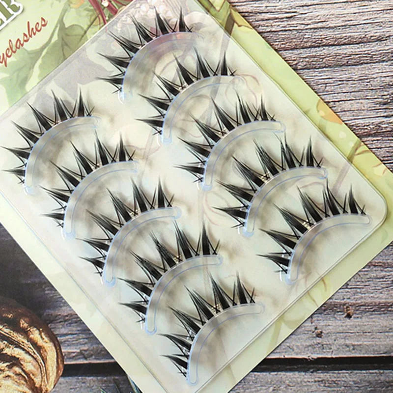 5 Pairs New Cosplay Air False Eyelashes Natural Transparent Thin Band Eyelashes Japanese Simulation Lashes Extension Makeup