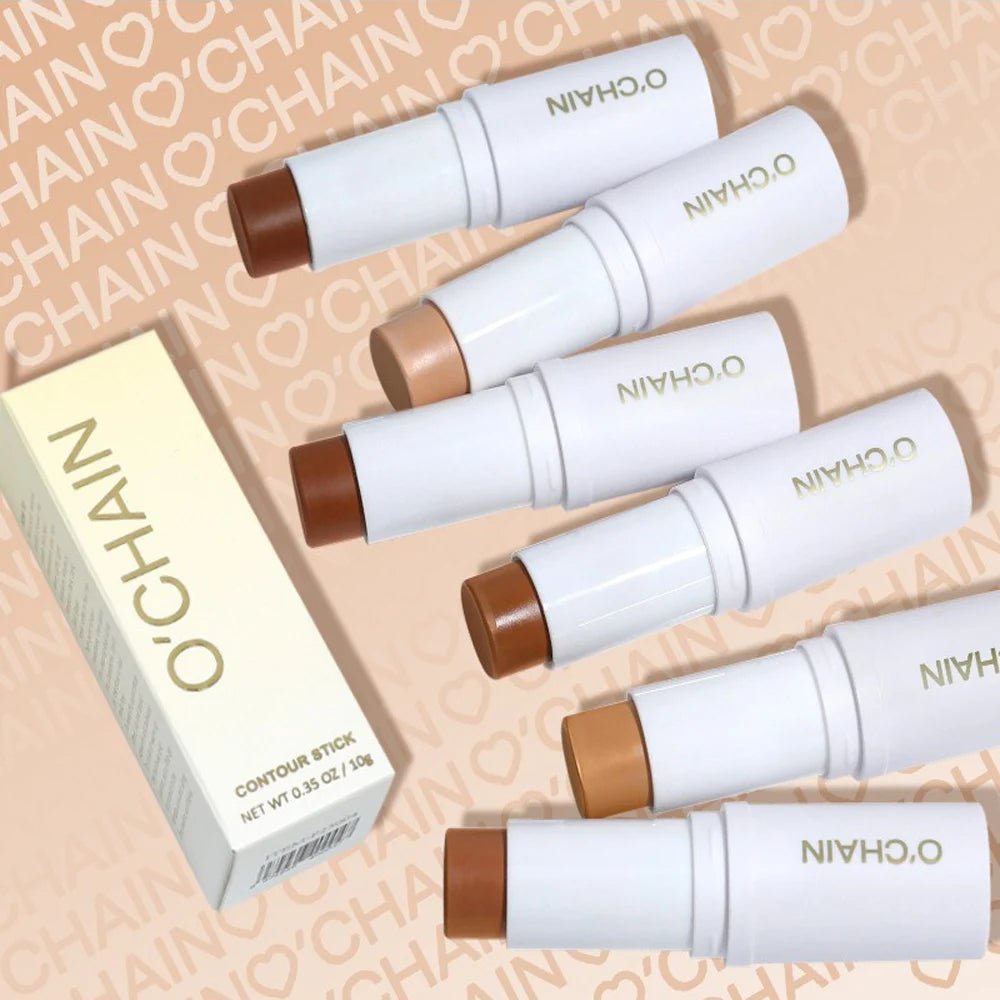 Contour Stick Cream Long-wear Lightweight Stick Easy to Sculpt Face Natural Concealer Bronzer Contouring Makeup Pen