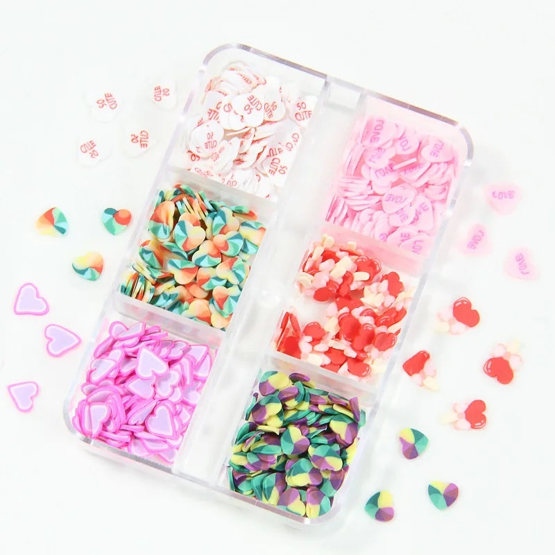 6Grids Holographic Square Nail Art Glitter Sequins Laser Ball Decoration Flakes Manicure Nails Supplies Professional Accessories