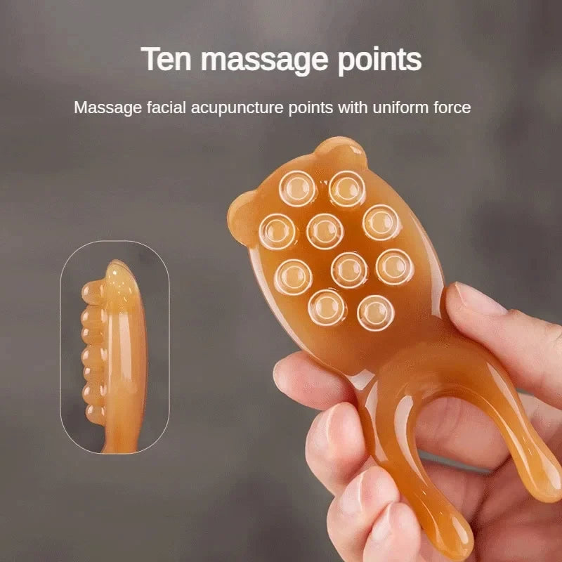 Skin Scraping Resin Guasha Massage Board Face Eye SPA Massager Plate For Neck Back Body Legs Hands Promote Blood Circulation