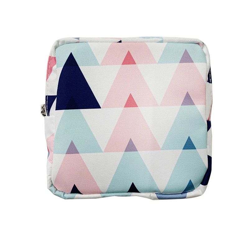 Women Sanitary Napkin Tampon Storage Bag Cute Sanitary Pad Pouches Portable Makeup Lipstick Key Earphone Data Cables Organizer