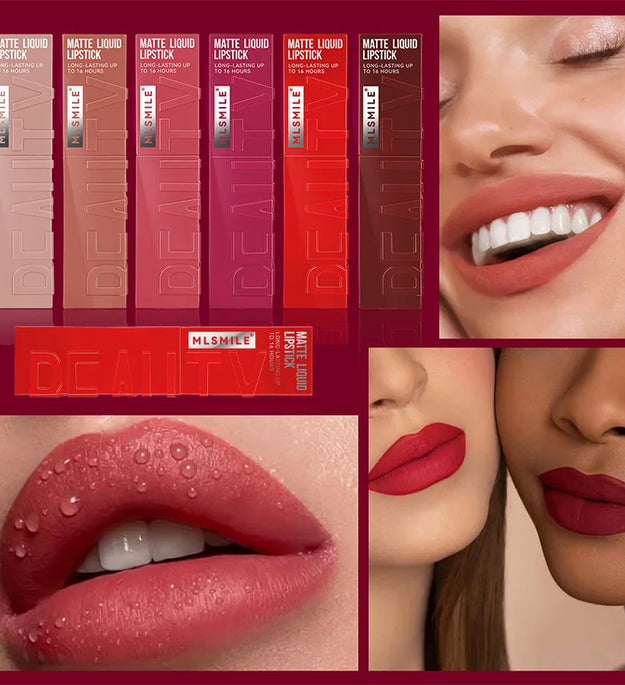 Matte Ink Liquid Lipstick Long Lasting Velvet Nude Lip Gloss Non-stick Cup Waterproof Lips Tint Waterproof Make Up