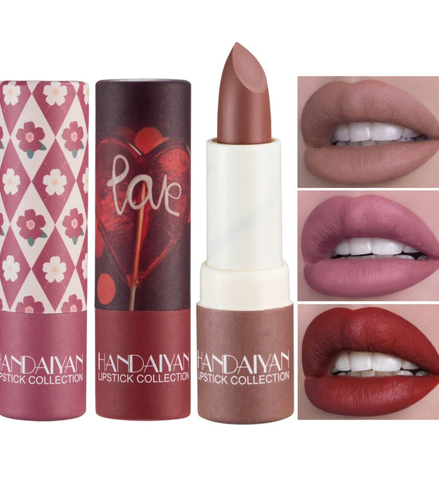 Matte Moisturizing Velvet Lipstick Edition Soft Smooth Nude Red Makeup Lip Stick Collection Waterproof Long-Lasting Cosmetics