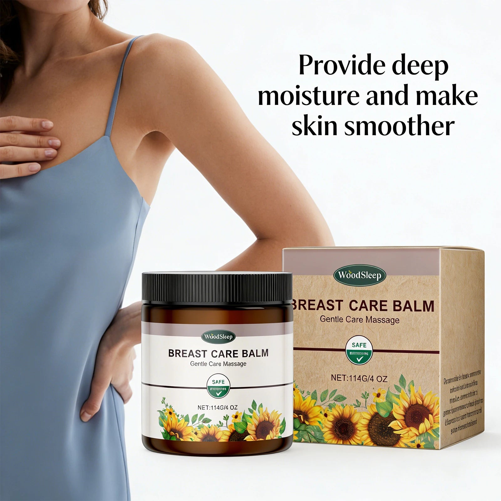 Breast Care Balm Effective Anti-Sagging Chest Lift Soothing Plump Breast Cream for Women Enhance Softness Luster Sexy Body Care