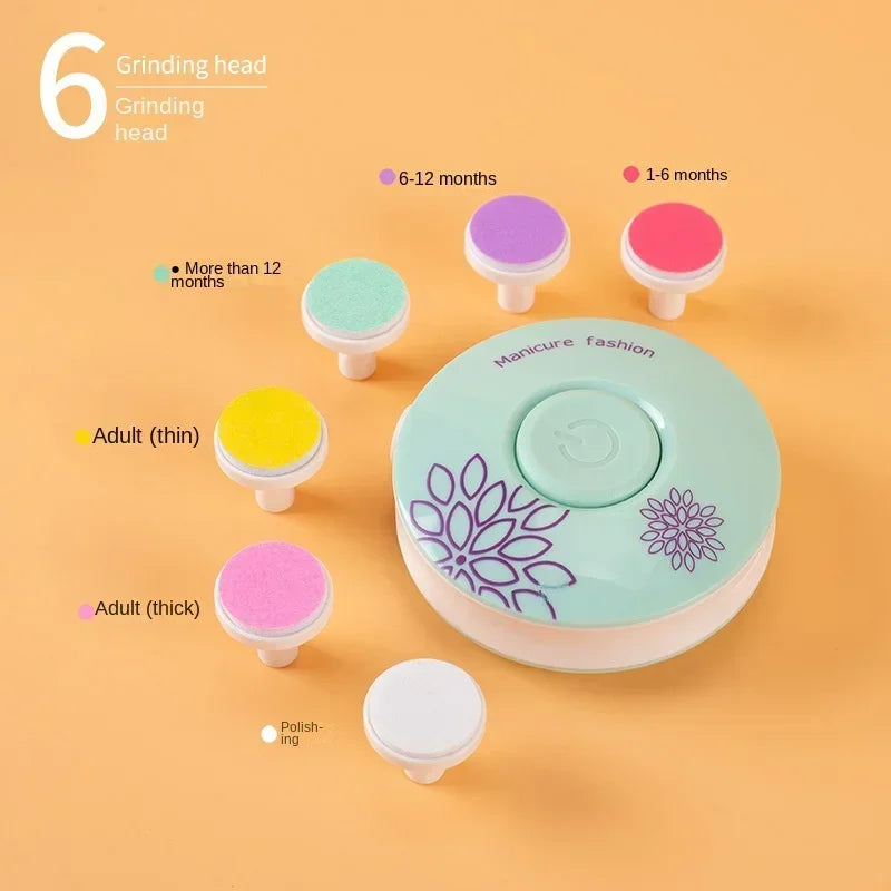 Electric Baby Nail Trimmer Kid Nail Polisher Tool Baby Nail Clipper Cutter for Newborn Baby Hygiene Kit Infant Manicure Scissors