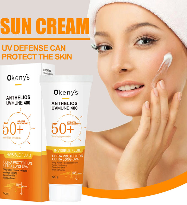 Original 50ml Face Sunscreen Ultra SPF50+ Body Sunscreen Anti-Imperfection Anti-Shine Invisible Fluid Sunscreen