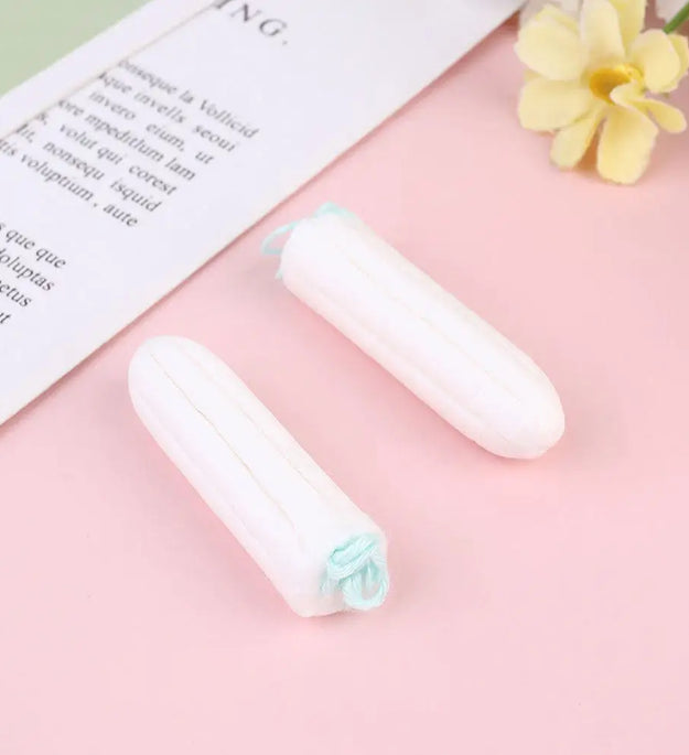 10Pcs Female Sanitary Tampons One-Time Lightweight Compact Cotton Menstrual Tool Super Absorbent Breathable Supplies