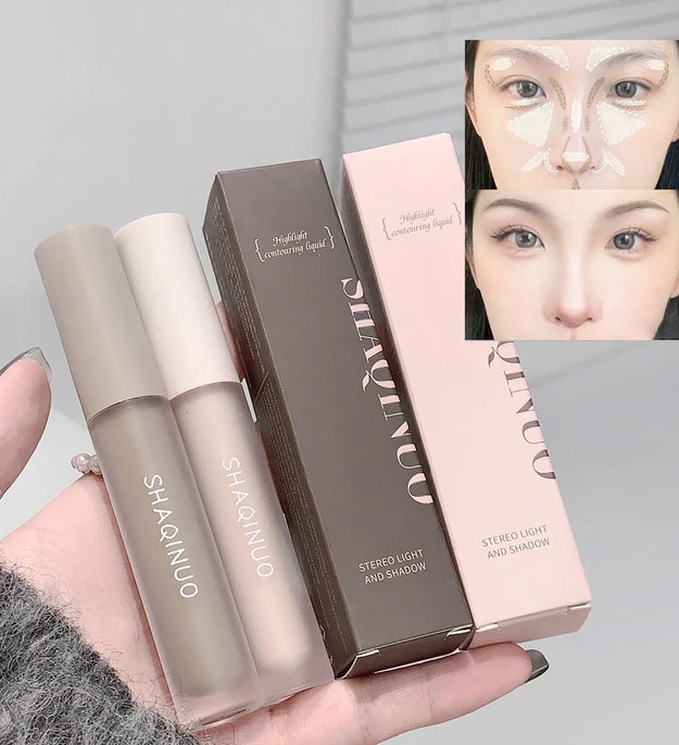 Highlight Contouring Liquid Pen Waterproof Matte Long Lasting Highlighter Smooth Pencil Cosmetics Contouring Shadow Face Makeup