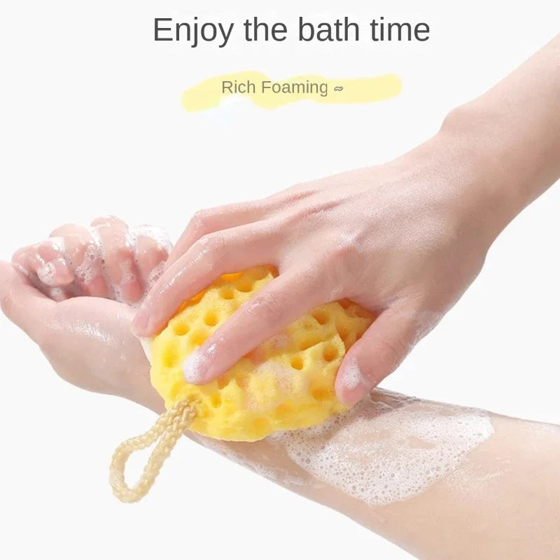 Soft Mesh Shower Sponge Ball Nylon Baby Cleaning Brush Shower Foam Body Cleaner Exfoliating Scrub Shower Ball Bathroom Products