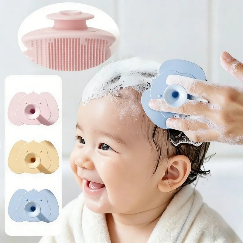 Soft Silicone Baby Bath Head Massage Brushes Cartoon Koala Hair Washing Brush Scalp Comb for Newborn Bath Tool Washing Hair Tool